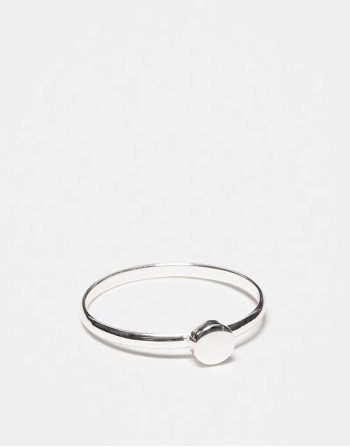 disc band ring in sterling silver